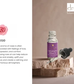 Dr Botanicals Kerst Ontspannende Roos Diffuser Kit met Sandelhout & Bergamot Kaars