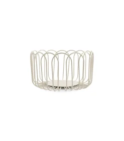 Draadmand 19xH10cm grijs Flores