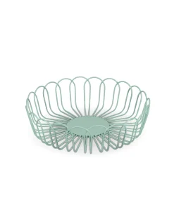 Draadmand 26,5xH7,5cm groen Flores