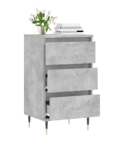 Dressoir 40x35x70 cm bewerkt hout betongrijs