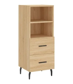 Dressoir 34,5x34x90 cm bewerkt hout sonoma eiken