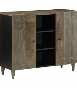 Dressoir 90x33x75 cm massief mangohout