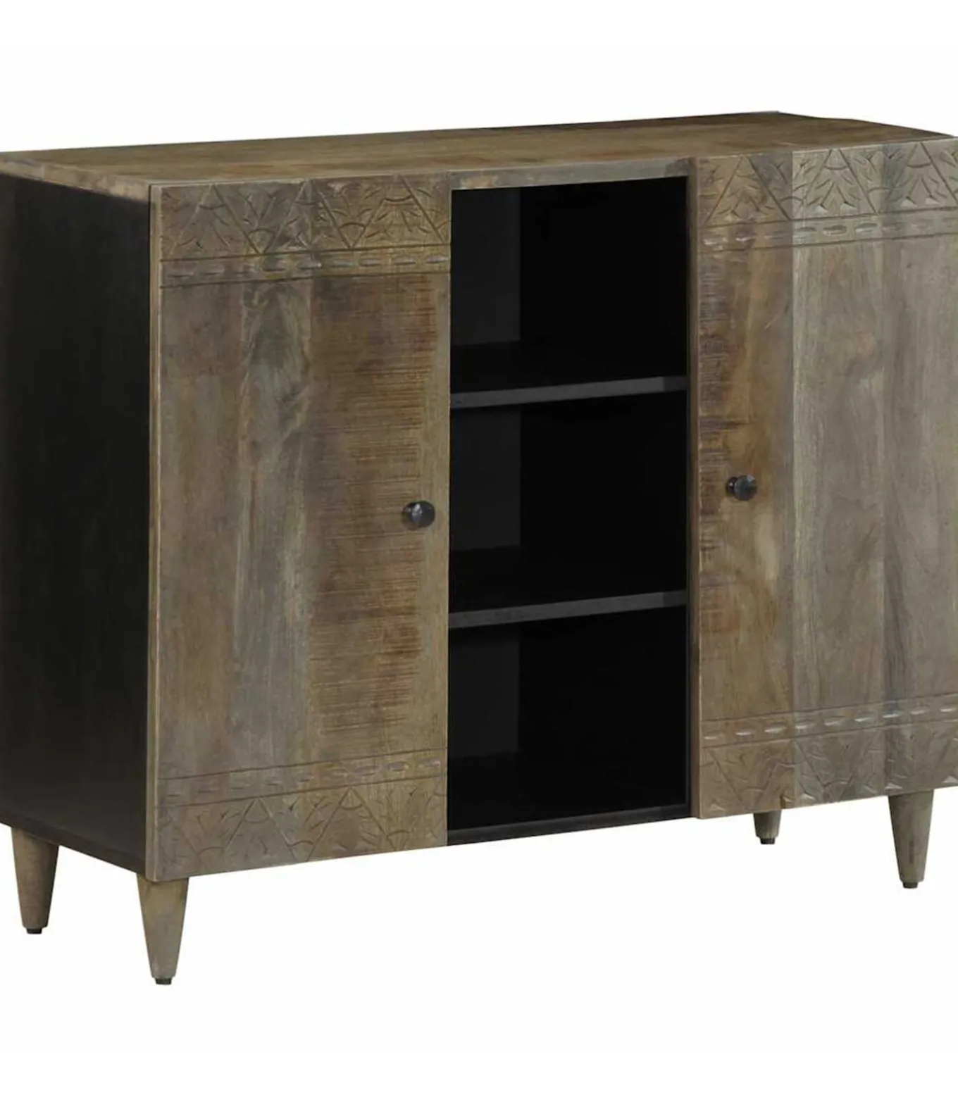 Dressoir 90x33x75 cm massief mangohout