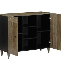 Dressoir 90x33x75 cm massief mangohout