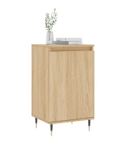 Dressoirs 2 st 40x35x70 cm bewerkt hout sonoma eikenkleurig