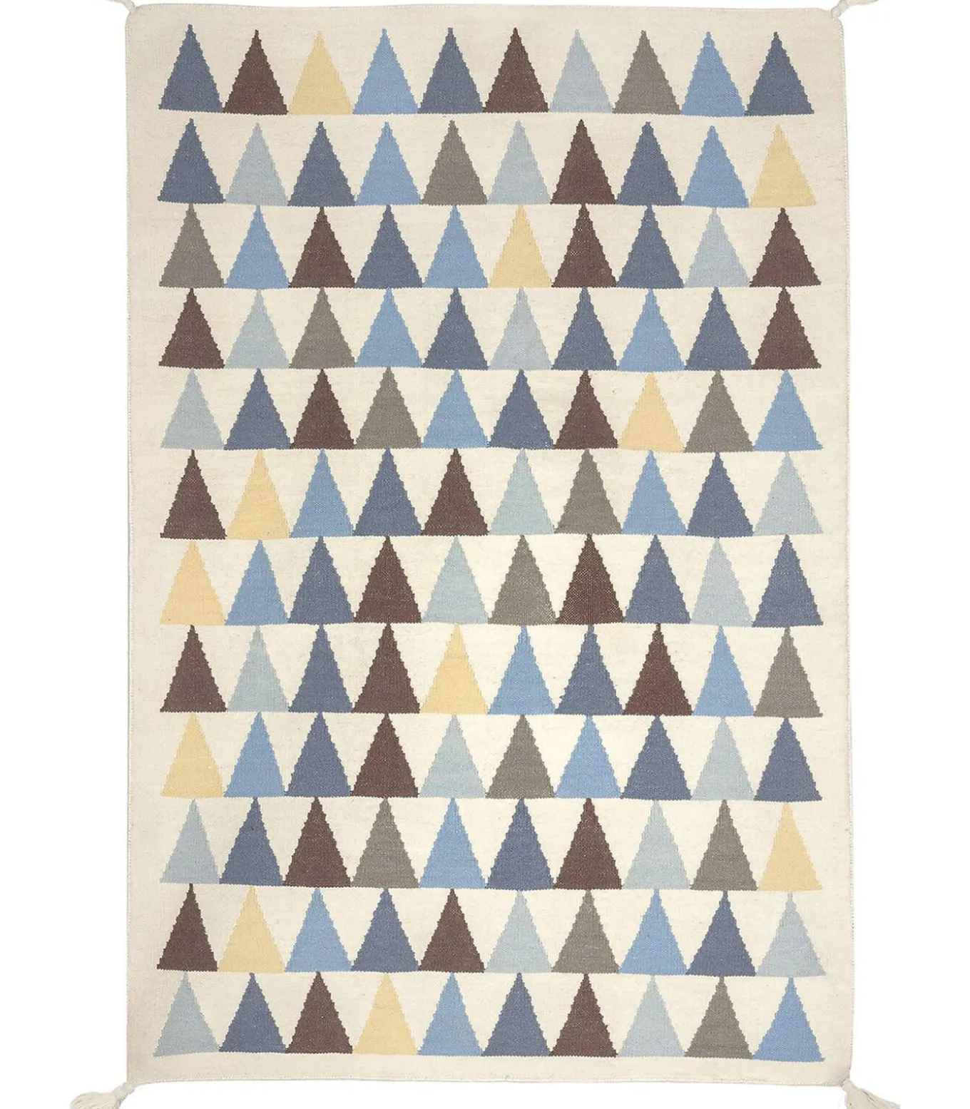 Driehoek wollen tapijt