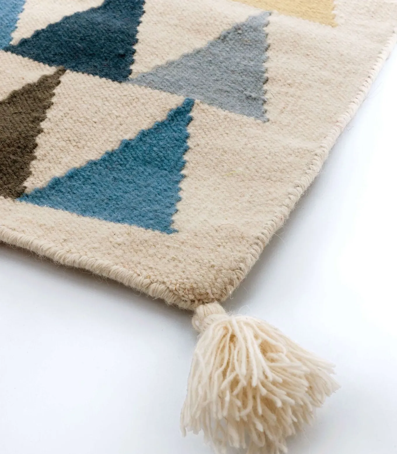 Driehoek wollen tapijt