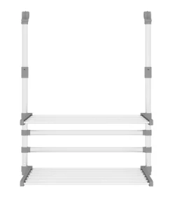 Droogrek voor balkon 54x25x42 cm aluminium