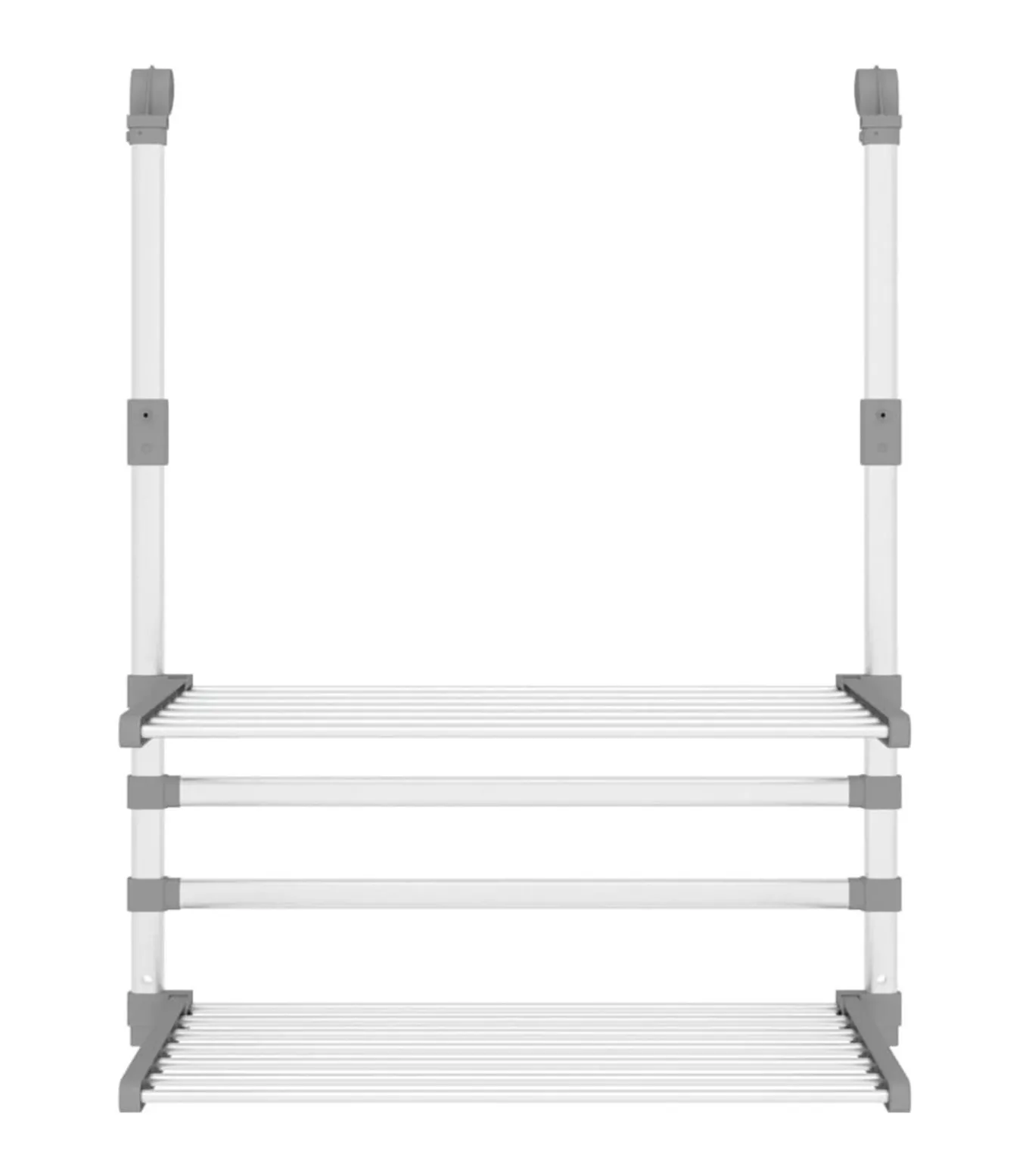 Droogrek voor balkon 54x25x42 cm aluminium