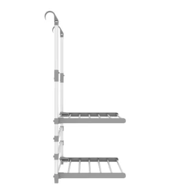 Droogrek voor balkon 54x25x42 cm aluminium