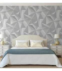 DUTCH WALLCOVERINGS Behang Onyx lichtgrijs