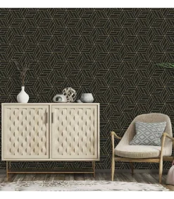 DUTCH WANDBEKLEDING Behang Cobra Zwart