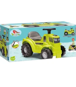 Ecoiffier loopauto tractor groen - speelgoed tractor met opbergruimte