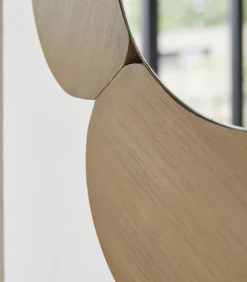 Eda - Ovale spiegel in licht mindihout 75 x 115 cm