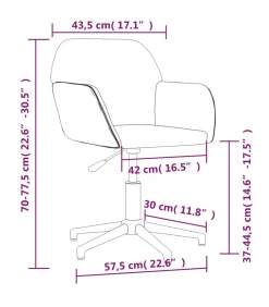 Eetkamerstoelen 2 st draaibaar stof blauw