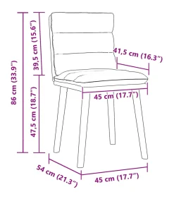 Eetkamerstoelen 2 st stof wijnrood