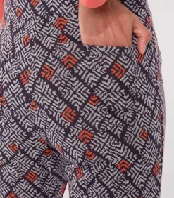 Elastische broek met print SACHIN