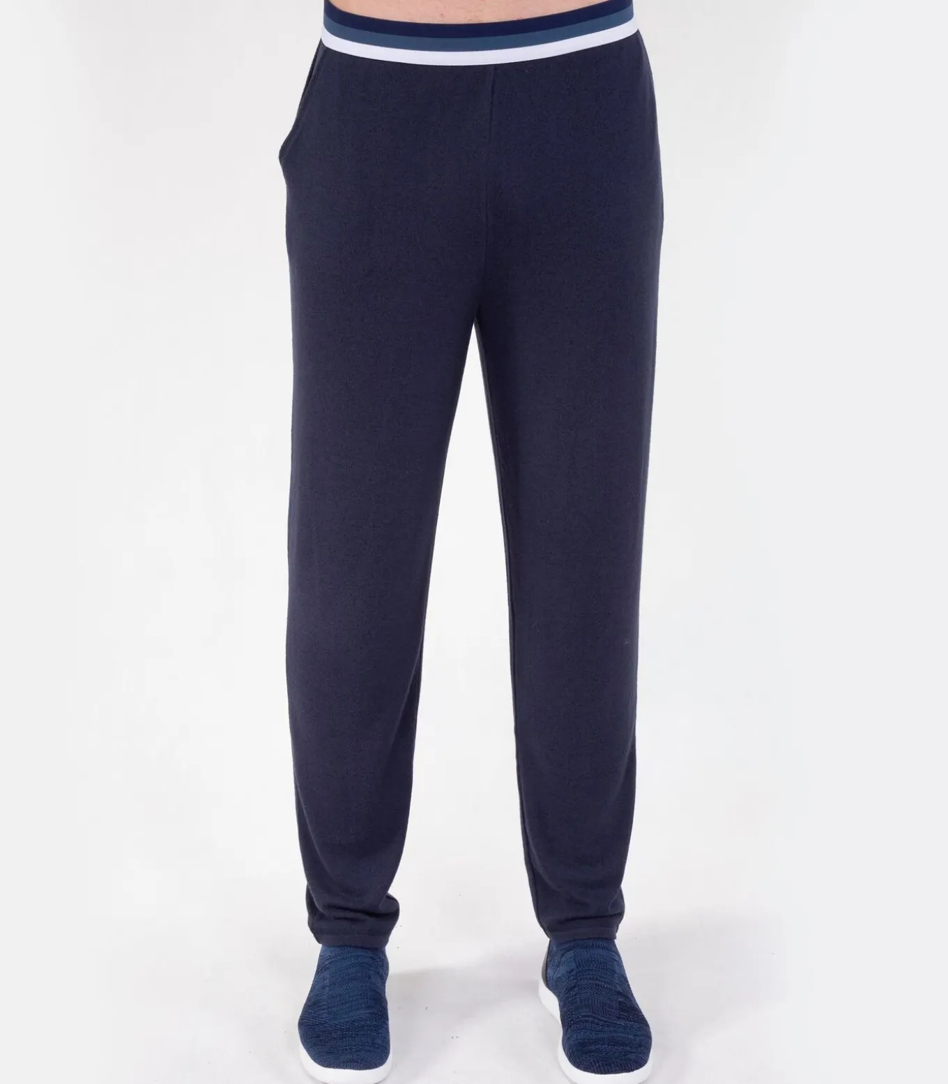 Elastische herenbroek marine