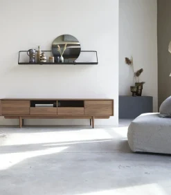 Ellie - Tv-meubel van massief notenhout 180 cm