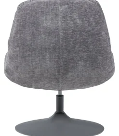 Elvi Draaifauteuil - Chenille Structuur - Lichtgrijs - 81x73x84