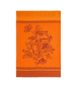 Epices Colombo - Theedoek van katoenen jacquard met print