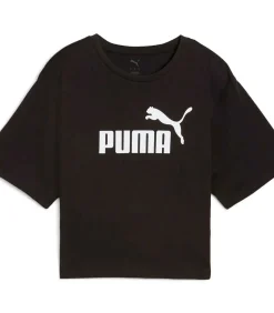 Ess Cropped No. 1 Logo Relaxed Tee