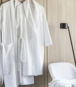 Ess-Cale - Effen badjas van biologisch gekamd katoen