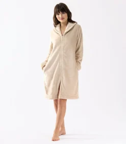 ESSENTIEL H56B molton pluche kamerjas met rits