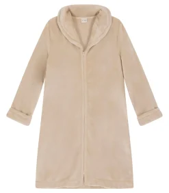 ESSENTIEL H56B molton pluche kamerjas met rits