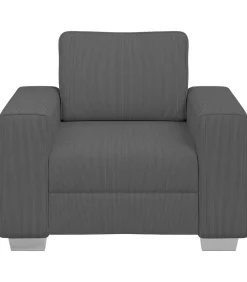 Fauteuil 60 cm corduroy stof donkergrijs