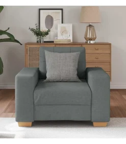 Fauteuil 60 cm stof donkergrijs