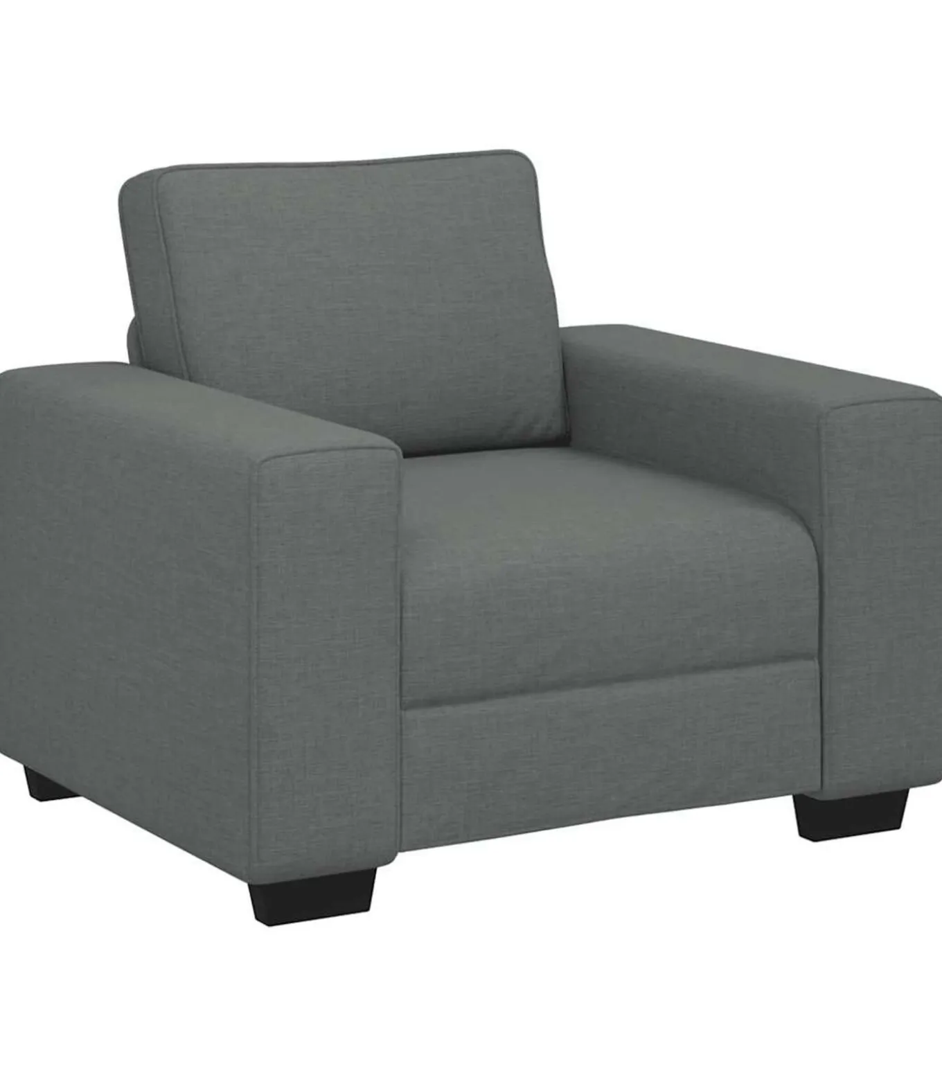 Fauteuil 60 cm stof donkergrijs
