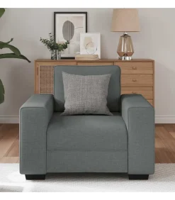 Fauteuil 60 cm stof donkergrijs