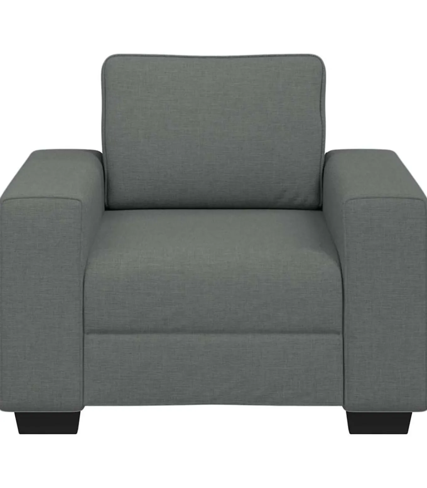 Fauteuil 60 cm stof donkergrijs