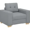 Fauteuil 60 cm stof lichtgrijs