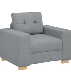 Fauteuil 60 cm stof lichtgrijs