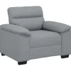 Fauteuil 60 cm stof lichtgrijs