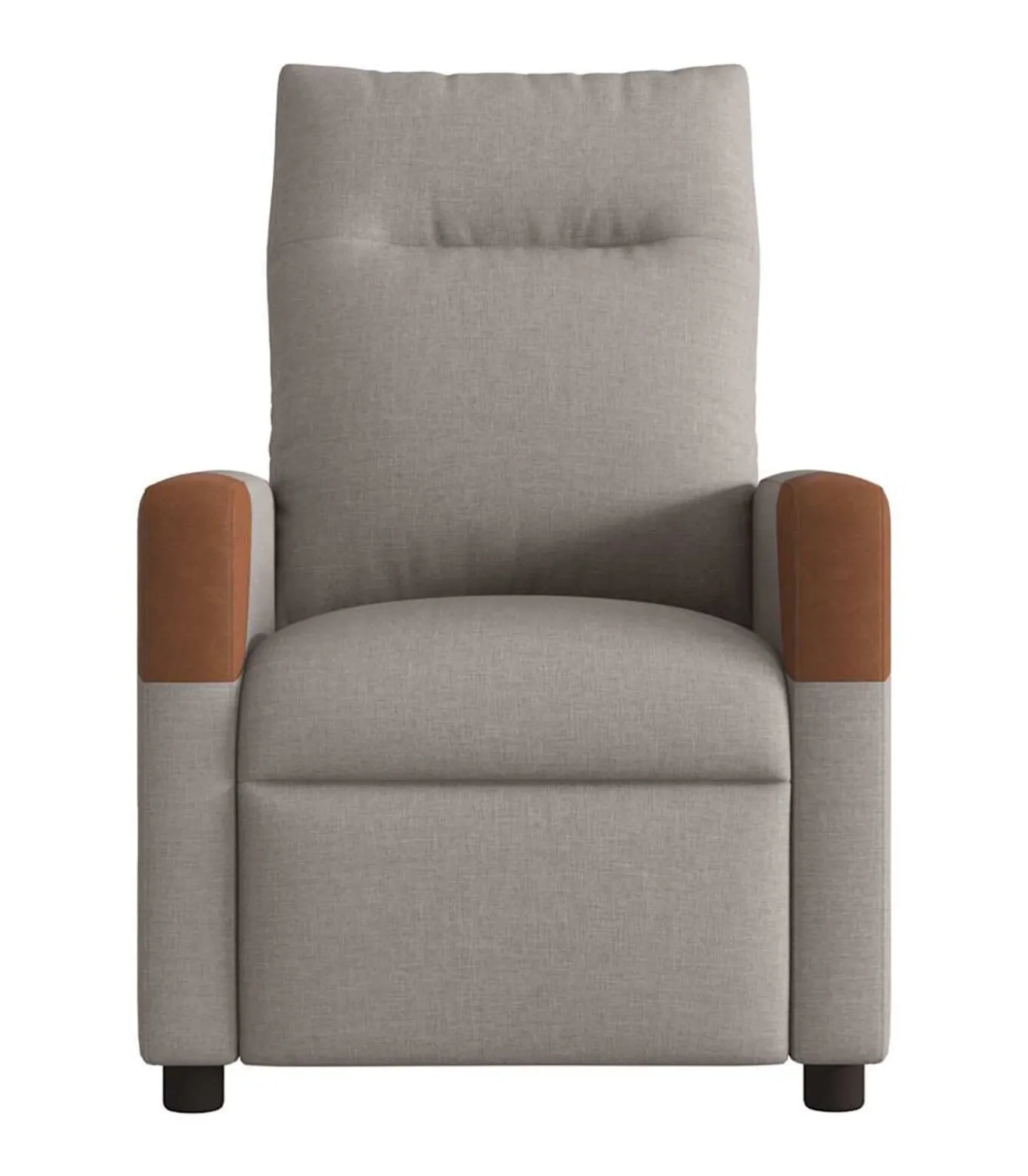Fauteuil verstelbaar stof taupe