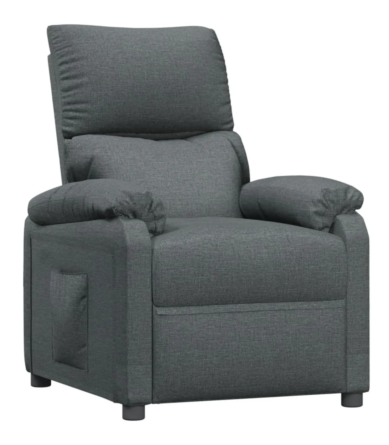 Fauteuil verstelbaar stof donkergrijs