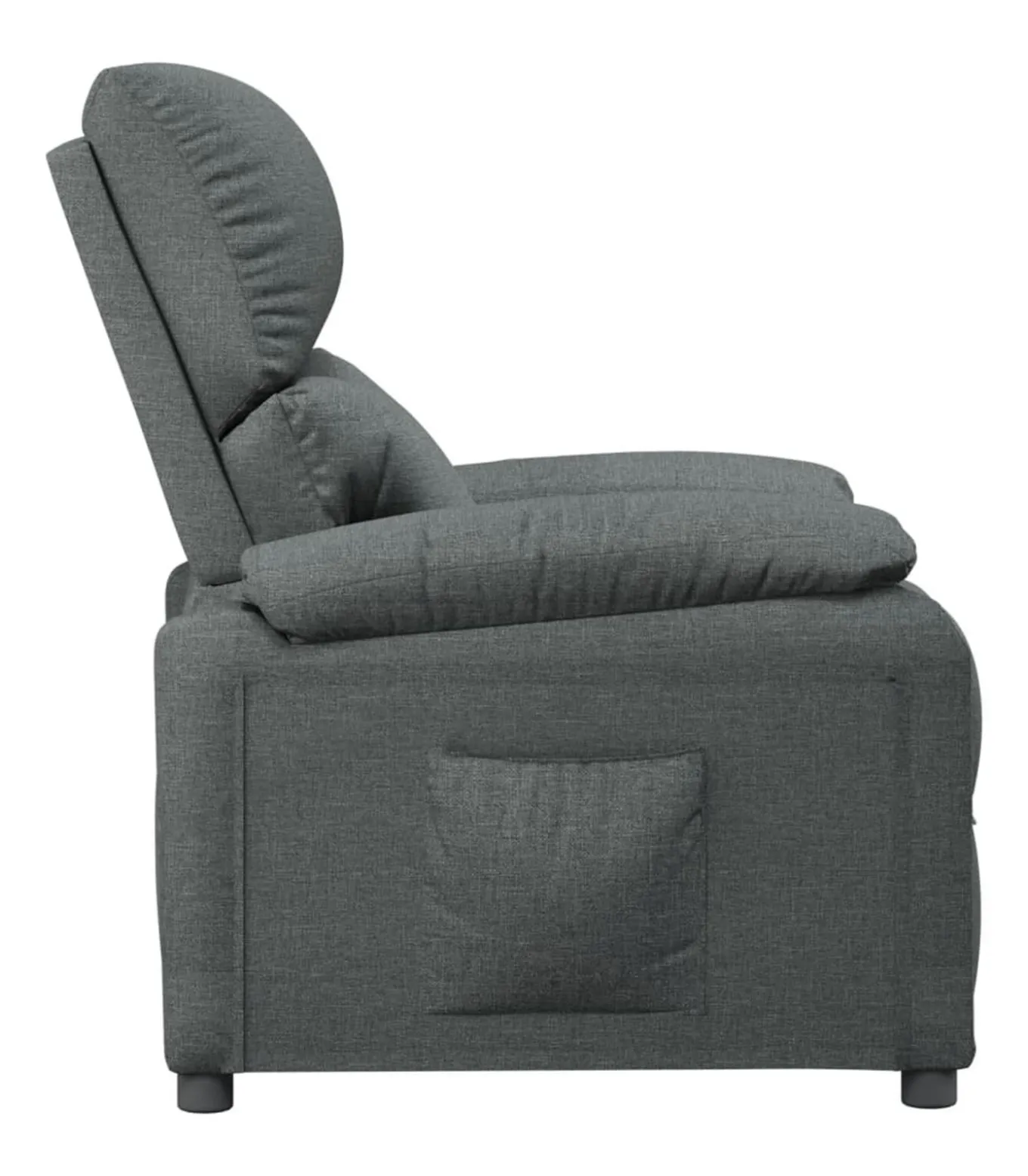 Fauteuil verstelbaar stof donkergrijs