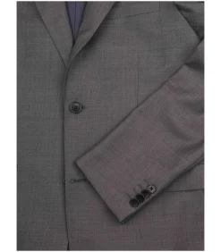 Faux Uni Kostuum Wol Grijs