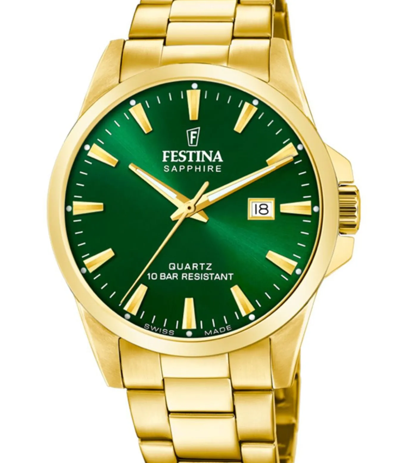 Festina swiss heren groen horloge