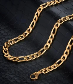 Figaro Ketting - 9mm - Goud Kleurig - Staal - 60cm