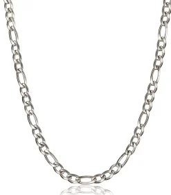 Figaro Ketting - 4,5mm - Zilver Kleurig - Staal - 60cm