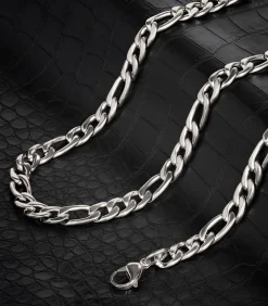 Figaro Ketting - 9mm - Zilver Kleurig - Staal - 60cm