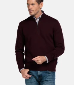 Fijngebreid katoen-cashmere trui - Dark Mauve