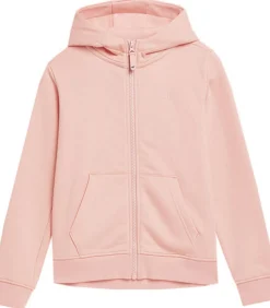 4FJSS23TSWSF216 - Trui met kap Met Volledige Ritssluiting - Roze