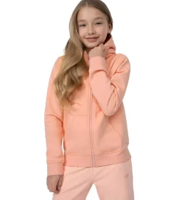 4FJSS23TSWSF216 - Trui met kap Met Volledige Ritssluiting - Roze