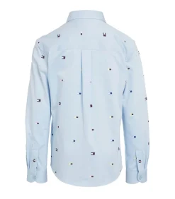 Flag Printed Regular Shirt Ls