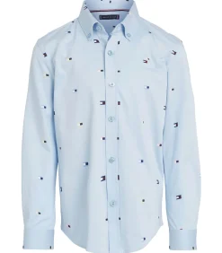 Flag Printed Regular Shirt Ls